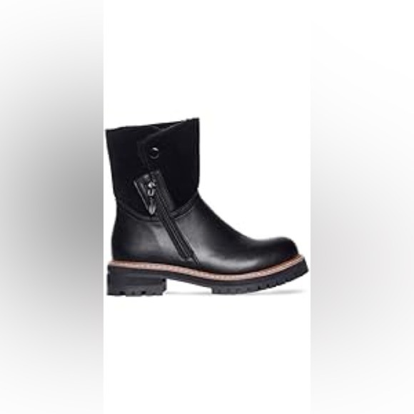 Fabianelli made in Italy Winter Boots Shearling Leather Black Sz 38 EU 7.5-8 US - Picture 2 of 15